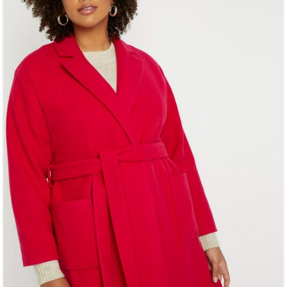 RED ROBE COAT - Picture 2 of 3